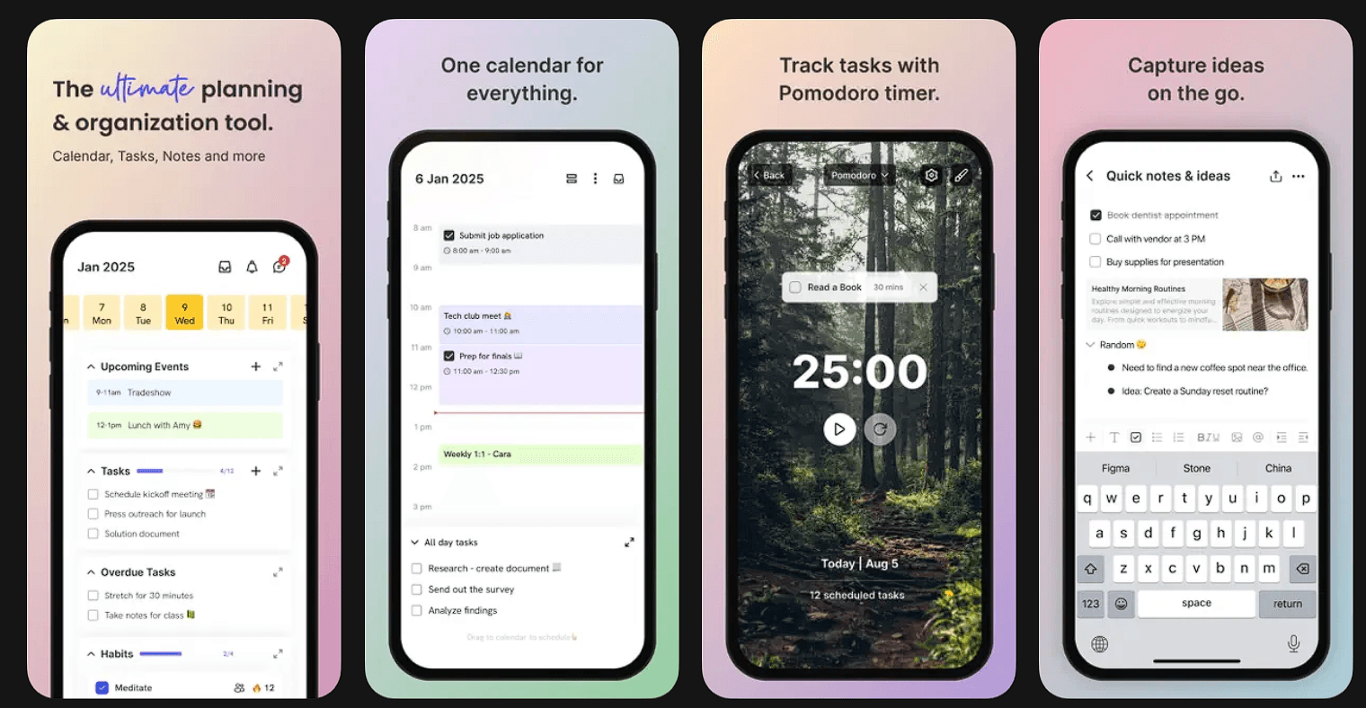 ByDesign workspace showing tasks, notes and calendar events in a single unified view